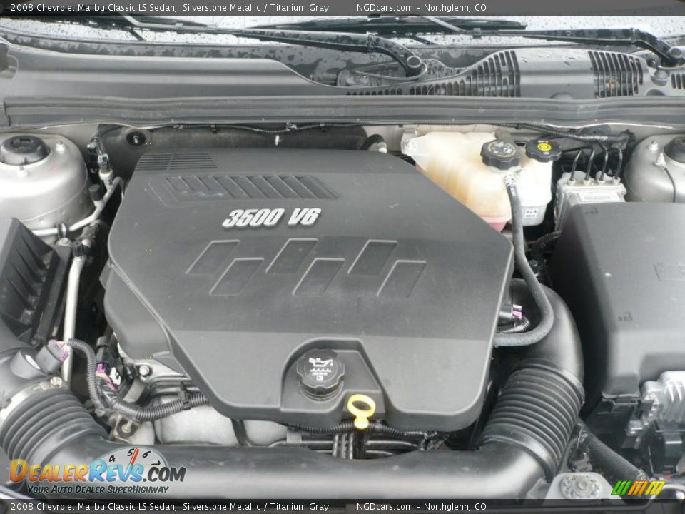 2008 Chevrolet Malibu Classic LS Sedan Silverstone Metallic / Titanium Gray Photo #15