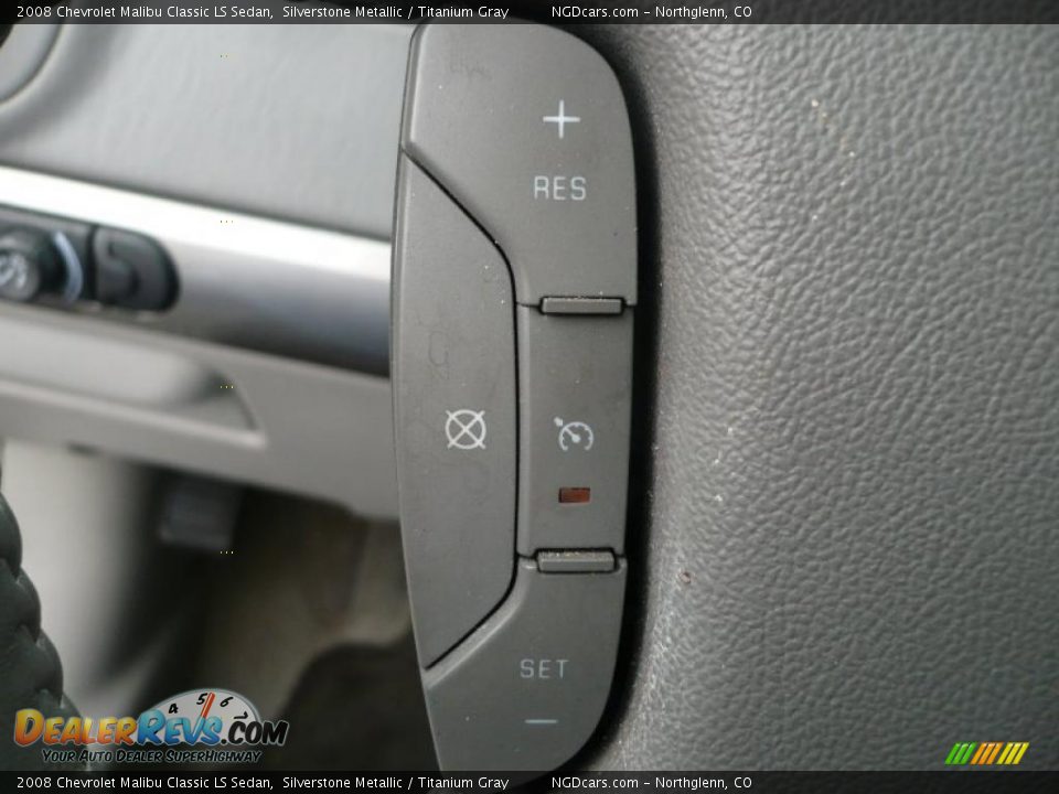2008 Chevrolet Malibu Classic LS Sedan Silverstone Metallic / Titanium Gray Photo #17