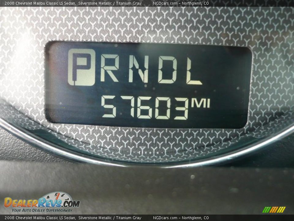 2008 Chevrolet Malibu Classic LS Sedan Silverstone Metallic / Titanium Gray Photo #23
