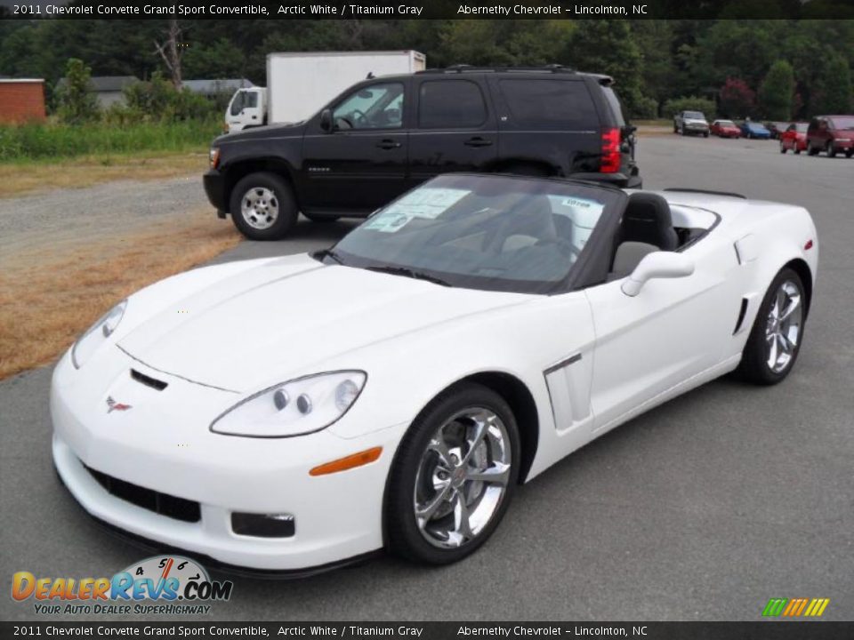 2011 Chevrolet Corvette Grand Sport Convertible Arctic White / Titanium Gray Photo #1