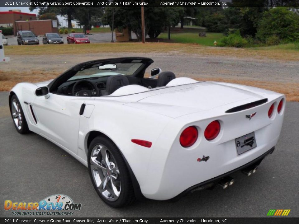 2011 Chevrolet Corvette Grand Sport Convertible Arctic White / Titanium Gray Photo #2