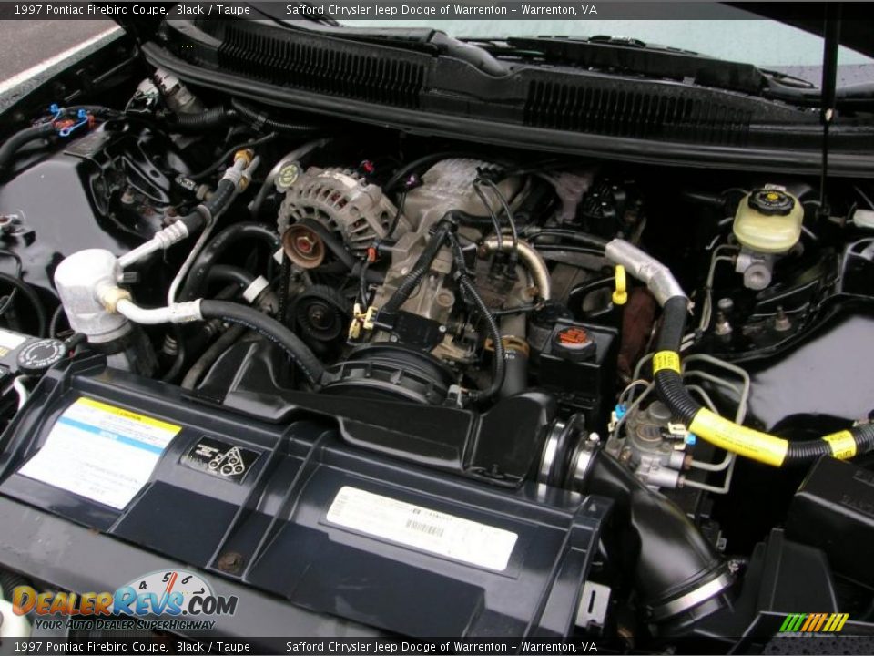 1997 Pontiac Firebird Coupe Black / Taupe Photo #7