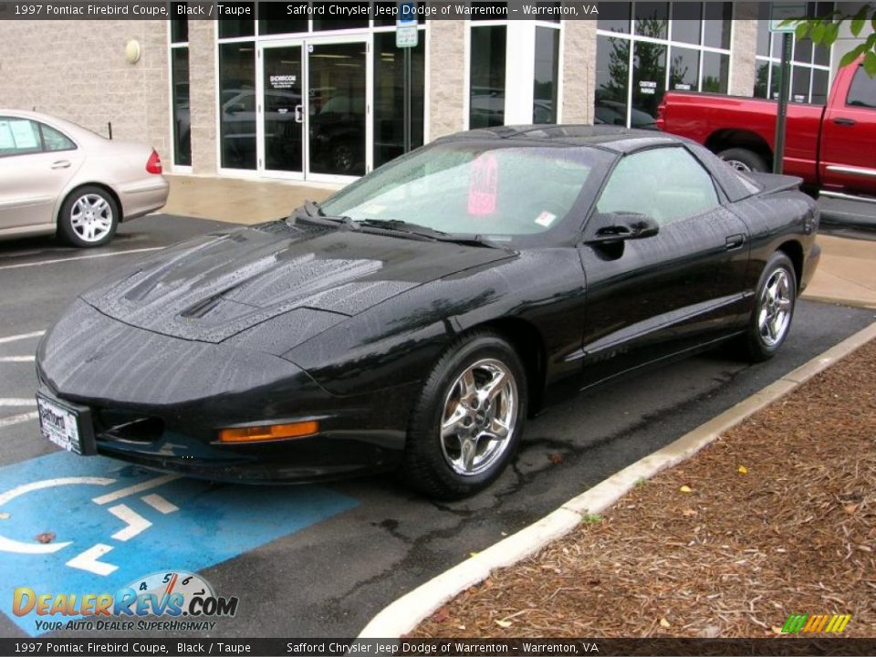1997 Pontiac Firebird Coupe Black / Taupe Photo #8