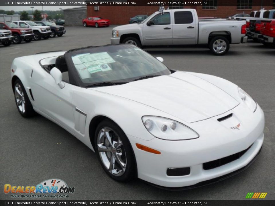 2011 Chevrolet Corvette Grand Sport Convertible Arctic White / Titanium Gray Photo #5