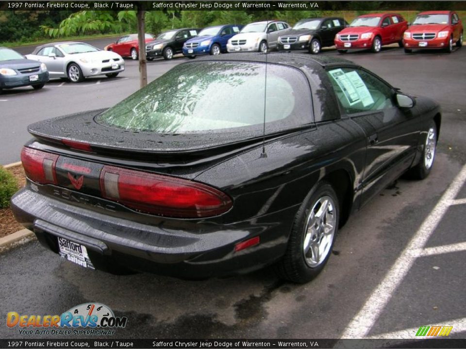 1997 Pontiac Firebird Coupe Black / Taupe Photo #10