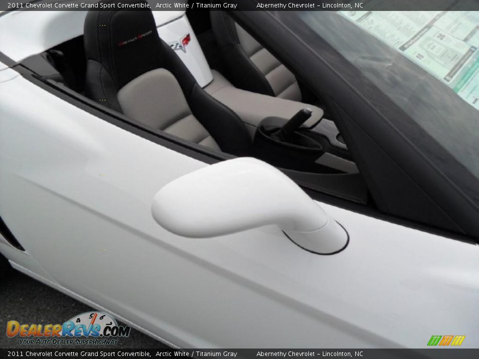 2011 Chevrolet Corvette Grand Sport Convertible Arctic White / Titanium Gray Photo #21