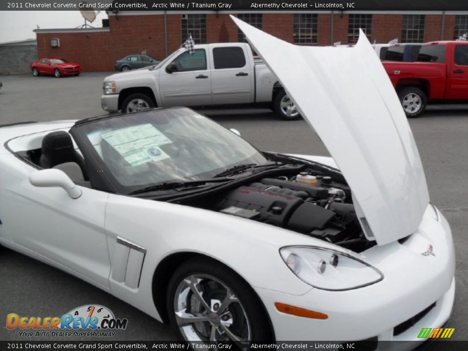 2011 Chevrolet Corvette Grand Sport Convertible Arctic White / Titanium Gray Photo #25