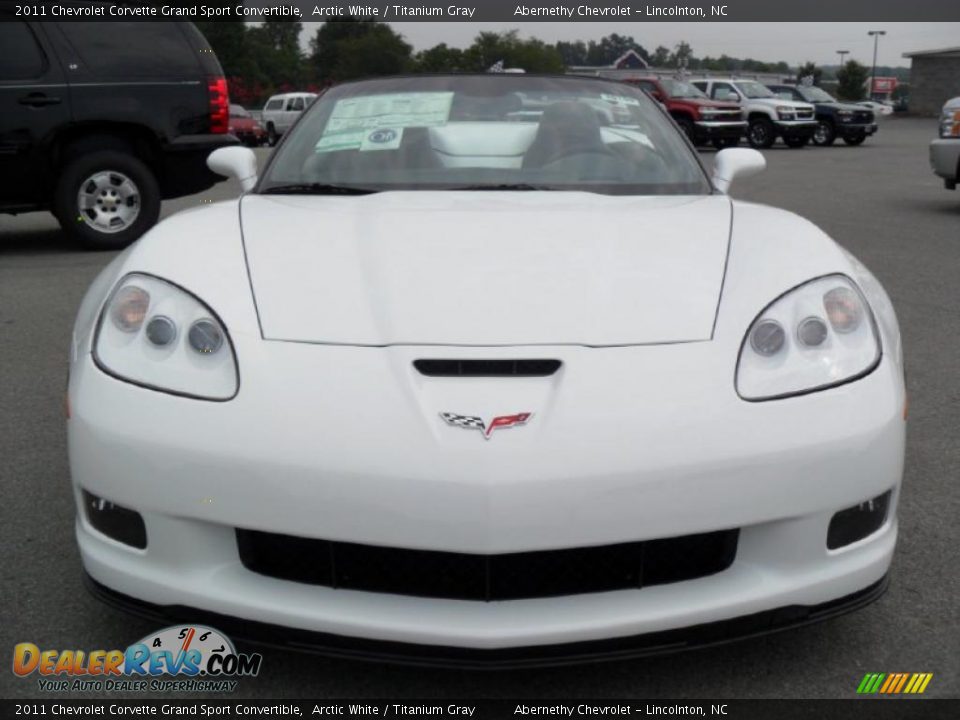 2011 Chevrolet Corvette Grand Sport Convertible Arctic White / Titanium Gray Photo #26