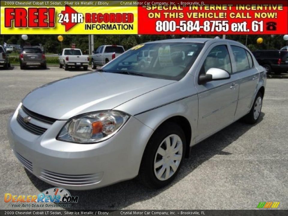 2009 Chevrolet Cobalt LT Sedan Silver Ice Metallic / Ebony Photo #1