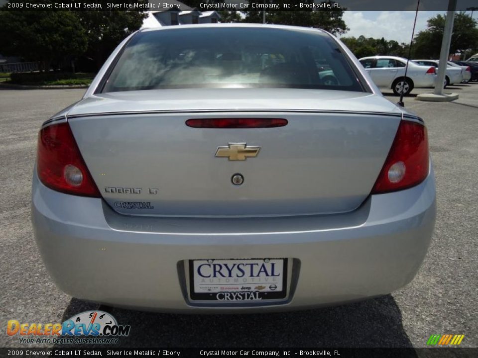 2009 Chevrolet Cobalt LT Sedan Silver Ice Metallic / Ebony Photo #11