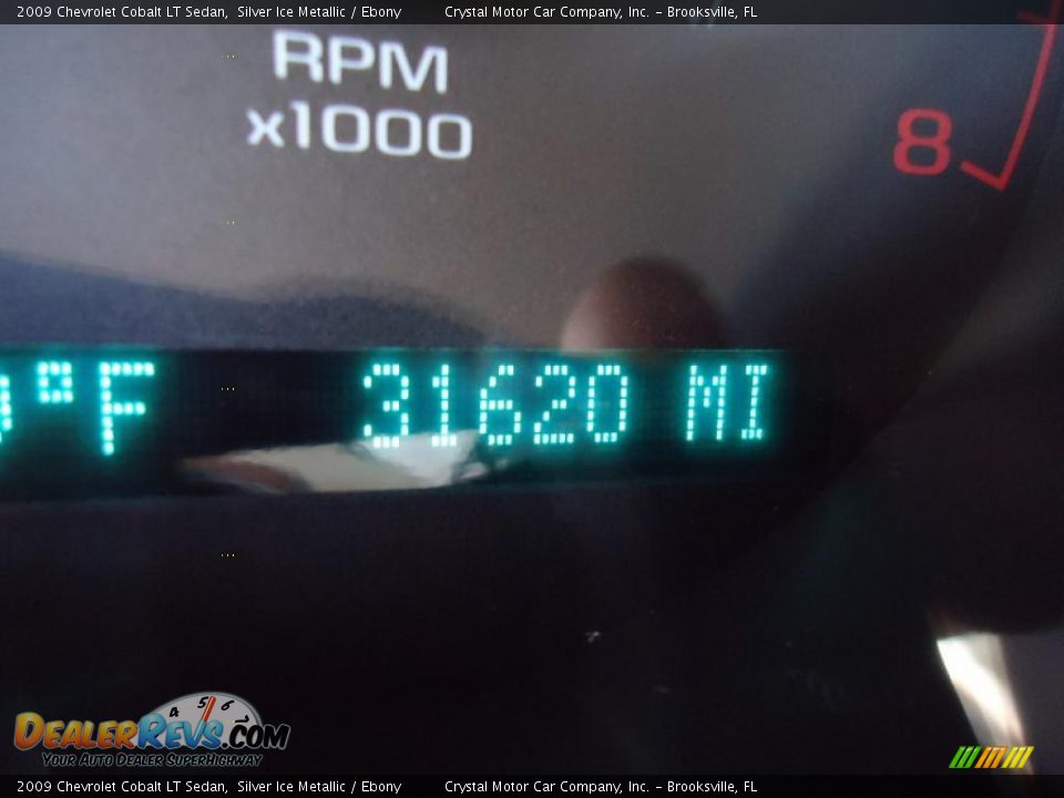 2009 Chevrolet Cobalt LT Sedan Silver Ice Metallic / Ebony Photo #29