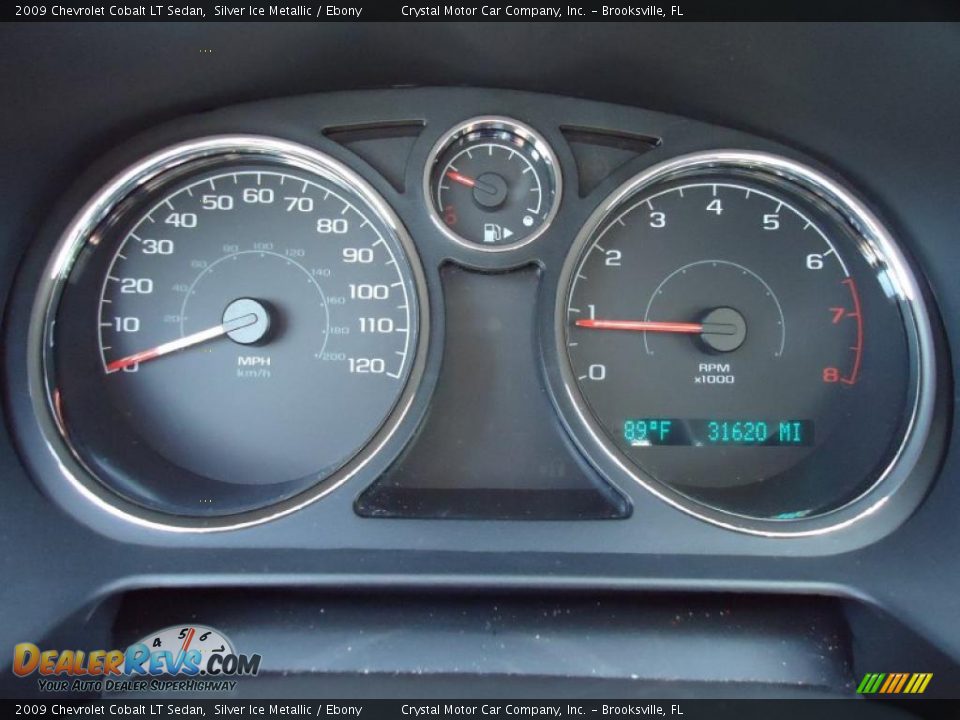 2009 Chevrolet Cobalt LT Sedan Silver Ice Metallic / Ebony Photo #30