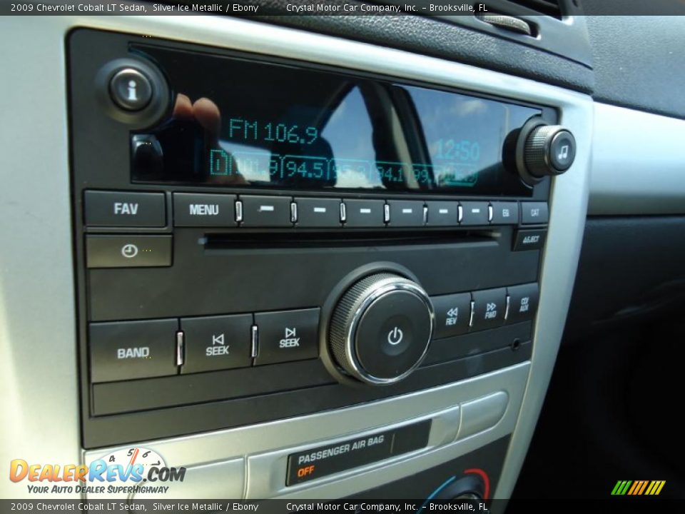 2009 Chevrolet Cobalt LT Sedan Silver Ice Metallic / Ebony Photo #31