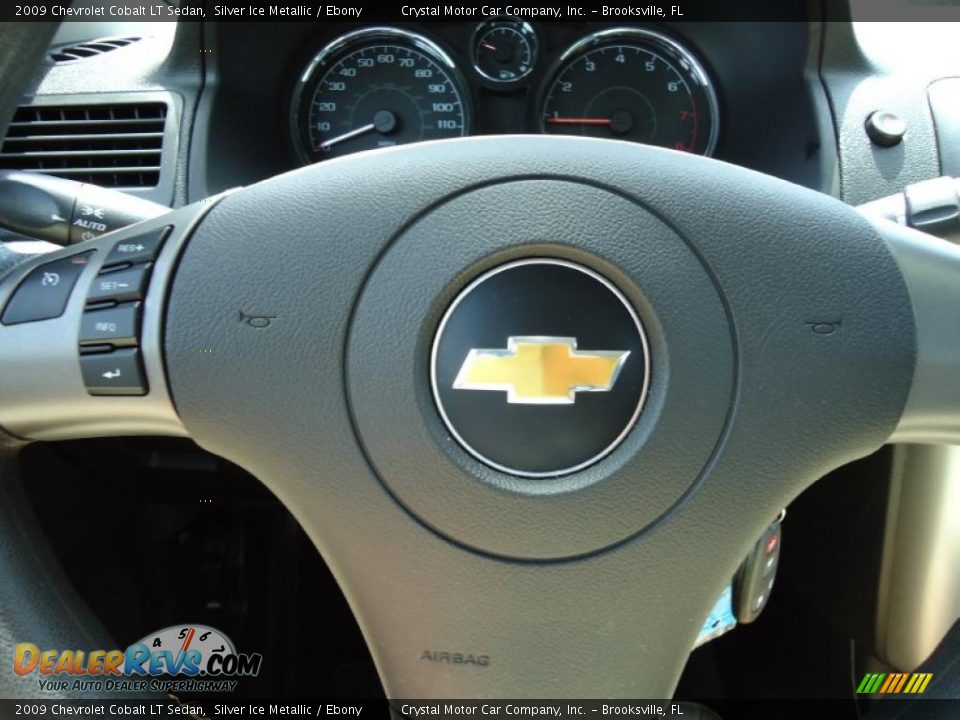 2009 Chevrolet Cobalt LT Sedan Silver Ice Metallic / Ebony Photo #34