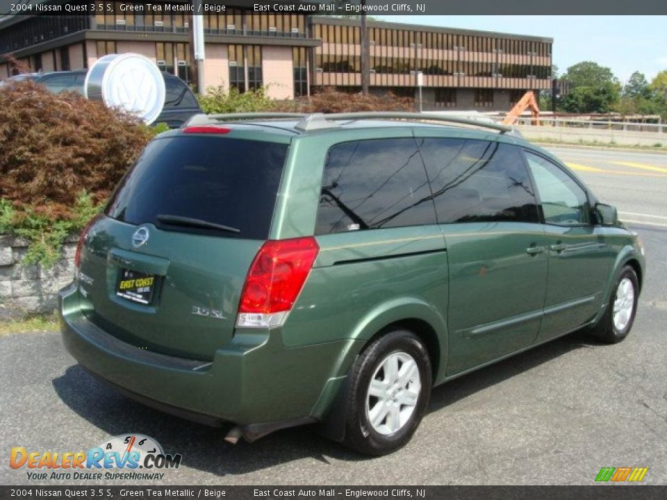 2004 Nissan Quest 3.5 S Green Tea Metallic / Beige Photo #3