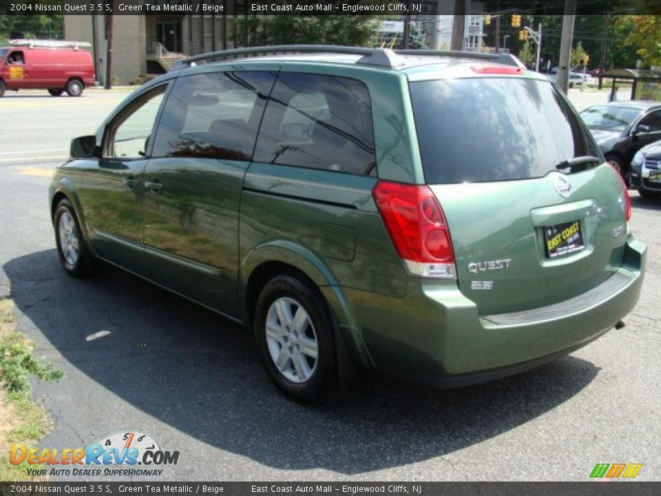 2004 Nissan Quest 3.5 S Green Tea Metallic / Beige Photo #5