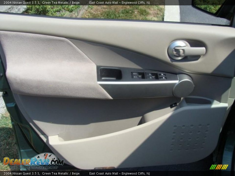 2004 Nissan Quest 3.5 S Green Tea Metallic / Beige Photo #6