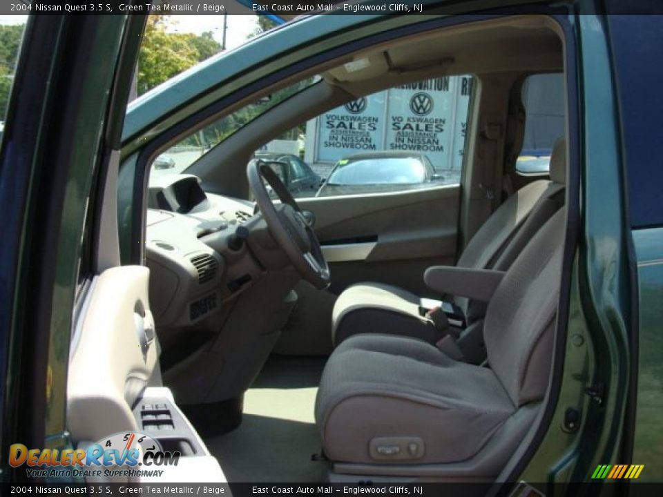 2004 Nissan Quest 3.5 S Green Tea Metallic / Beige Photo #7
