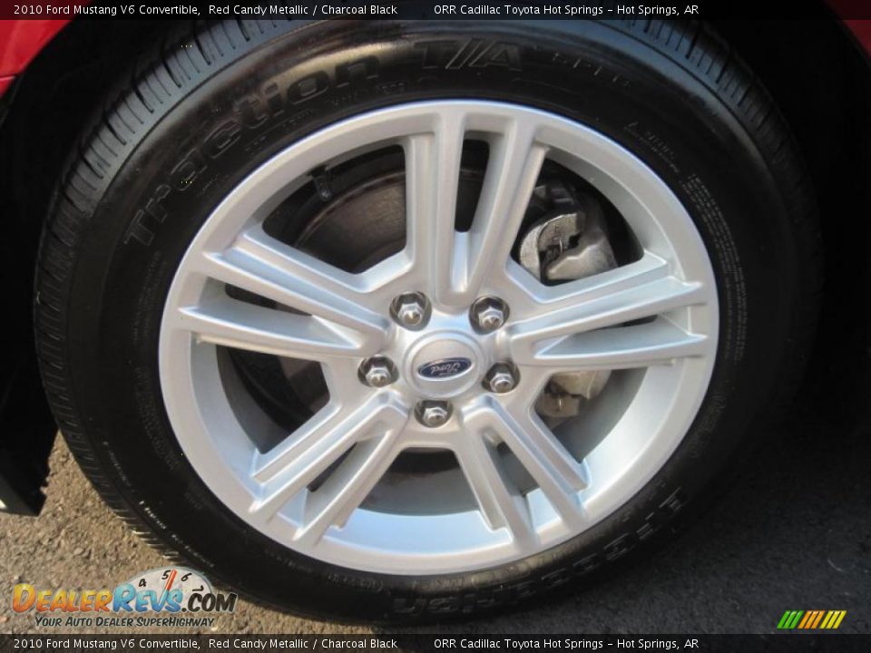 2010 Ford Mustang V6 Convertible Red Candy Metallic / Charcoal Black Photo #19