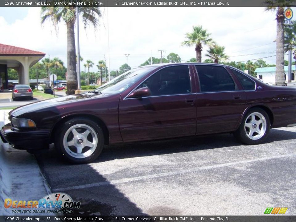 1996 Chevrolet Impala SS Dark Cherry Metallic / Gray Photo #2