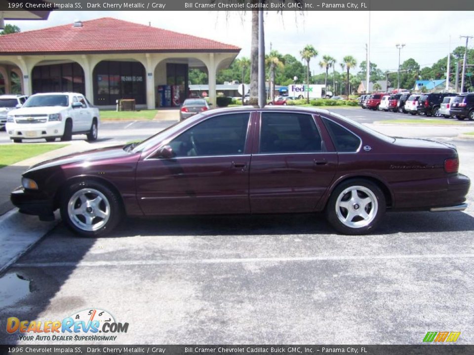 1996 Chevrolet Impala SS Dark Cherry Metallic / Gray Photo #3