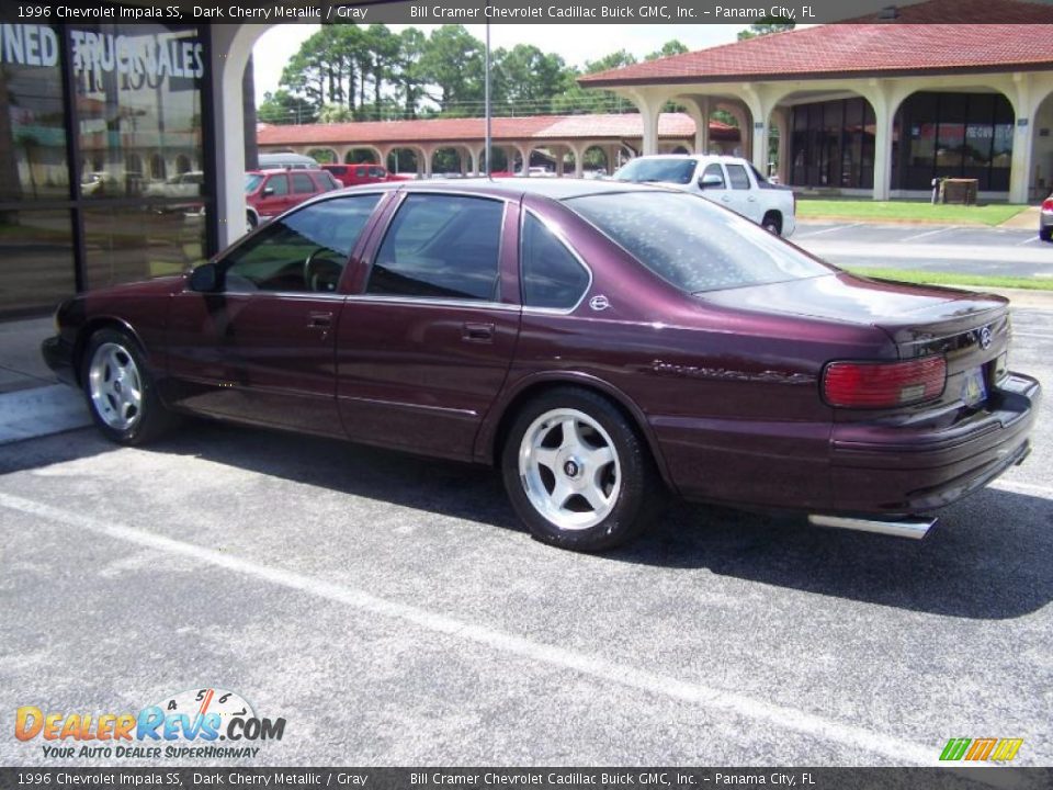 1996 Chevrolet Impala SS Dark Cherry Metallic / Gray Photo #4