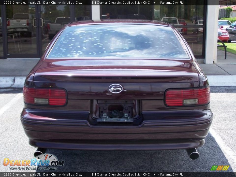 1996 Chevrolet Impala SS Dark Cherry Metallic / Gray Photo #5