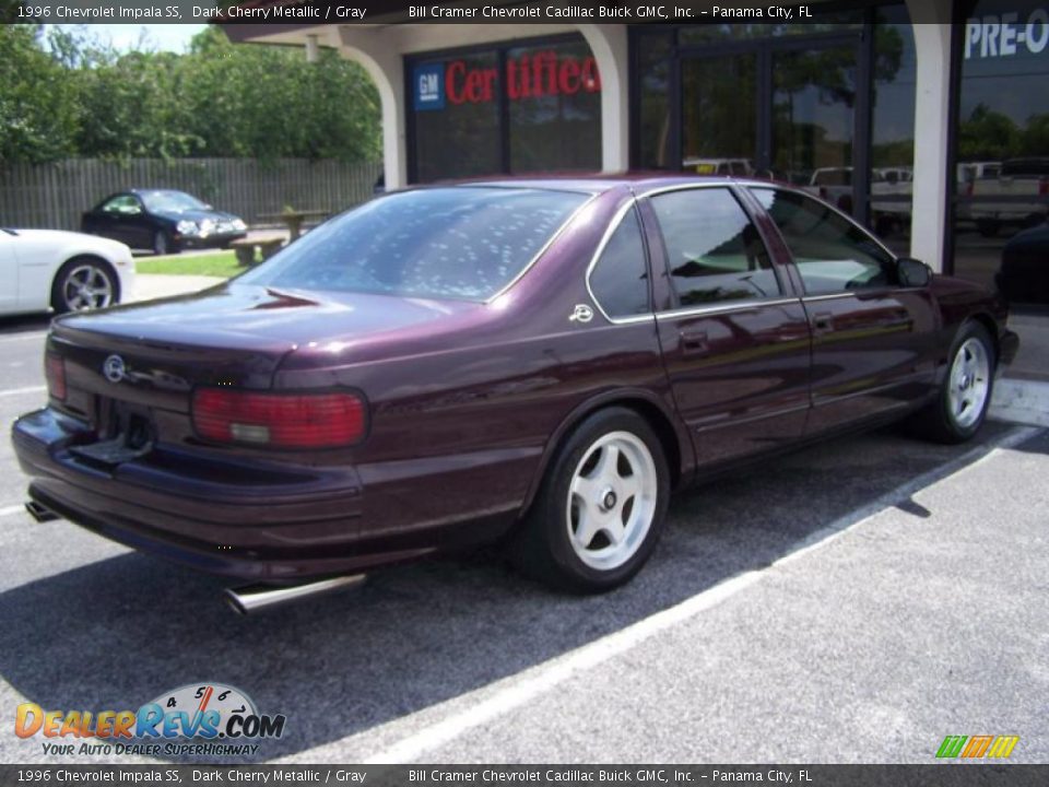 1996 Chevrolet Impala SS Dark Cherry Metallic / Gray Photo #6