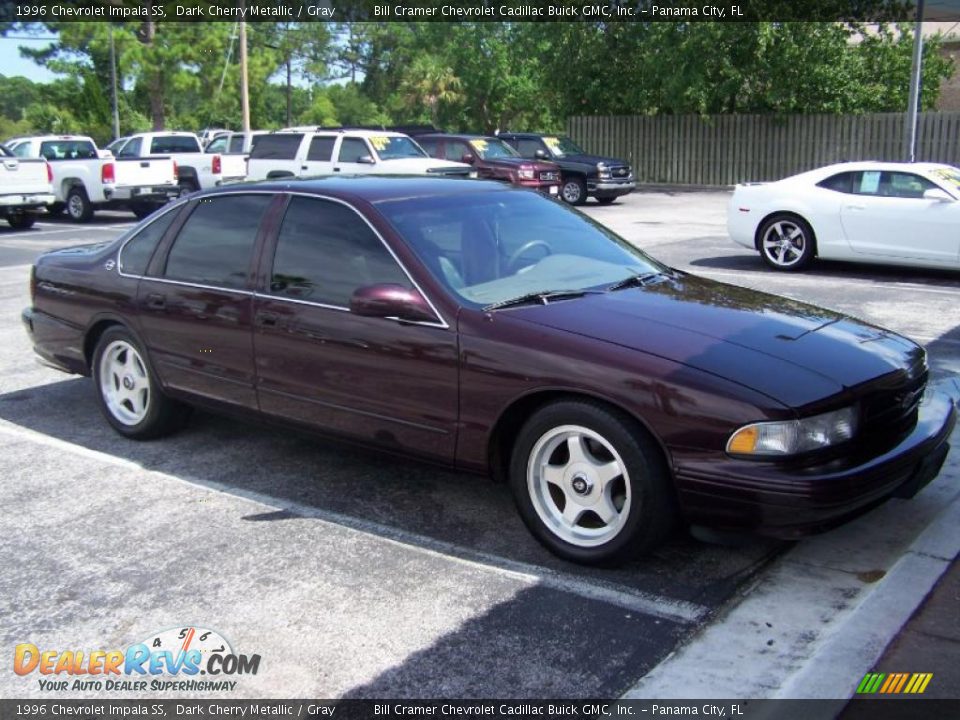 1996 Chevrolet Impala SS Dark Cherry Metallic / Gray Photo #8