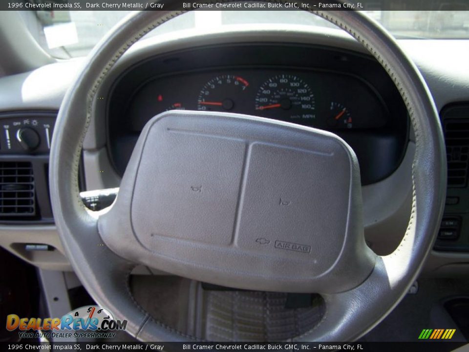 1996 Chevrolet Impala SS Dark Cherry Metallic / Gray Photo #20