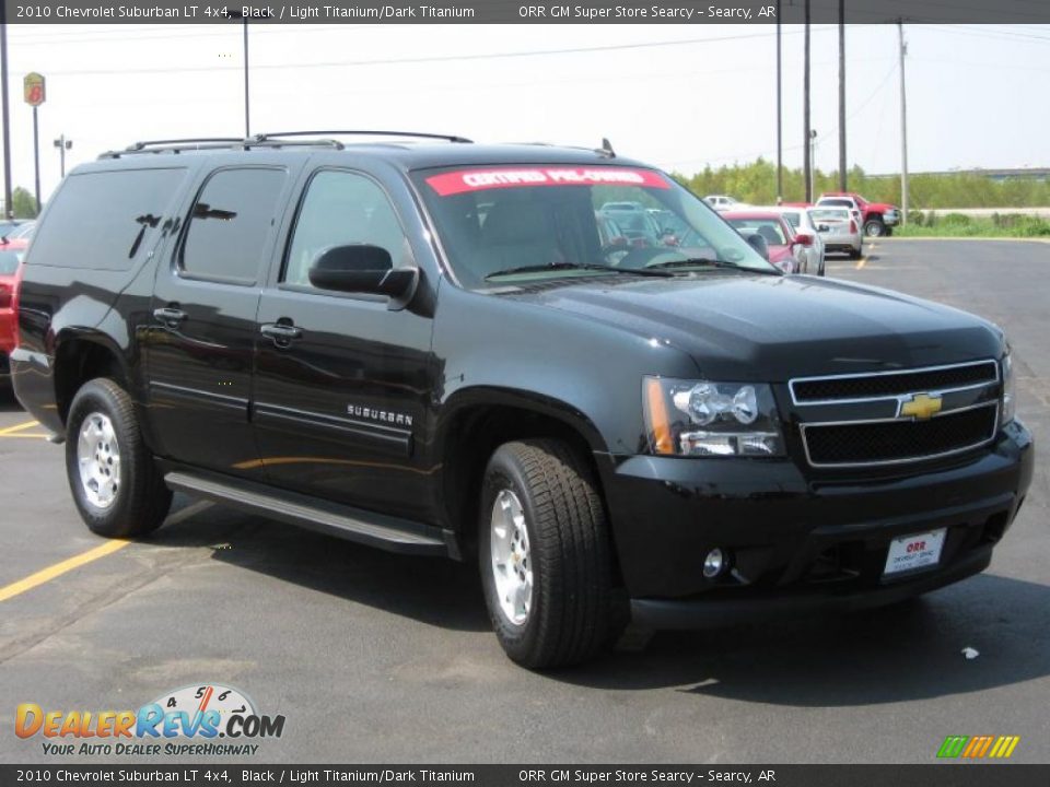 2010 Chevrolet Suburban LT 4x4 Black / Light Titanium/Dark Titanium Photo #3