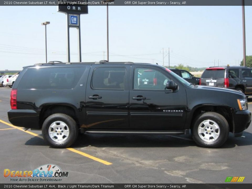 2010 Chevrolet Suburban LT 4x4 Black / Light Titanium/Dark Titanium Photo #4