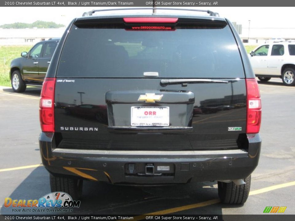 2010 Chevrolet Suburban LT 4x4 Black / Light Titanium/Dark Titanium Photo #6