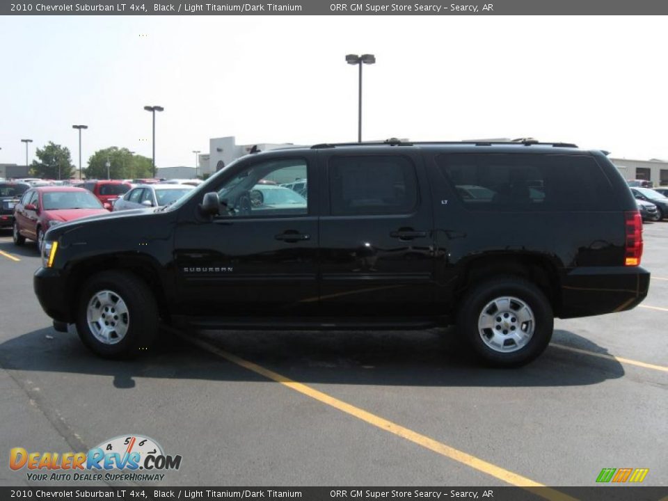 2010 Chevrolet Suburban LT 4x4 Black / Light Titanium/Dark Titanium Photo #8