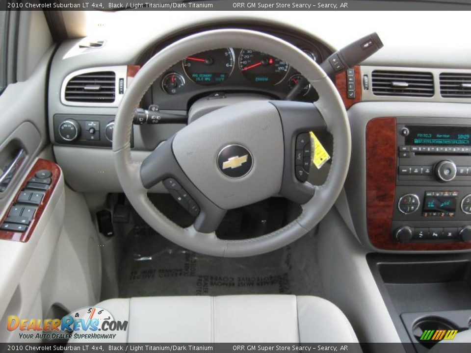 2010 Chevrolet Suburban LT 4x4 Black / Light Titanium/Dark Titanium Photo #9