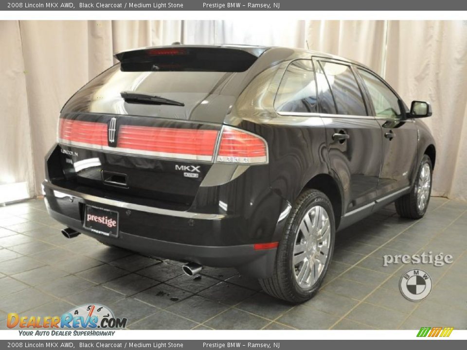 2008 Lincoln MKX AWD Black Clearcoat / Medium Light Stone Photo #2
