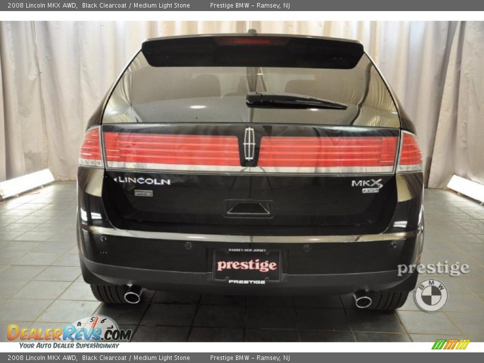 2008 Lincoln MKX AWD Black Clearcoat / Medium Light Stone Photo #3