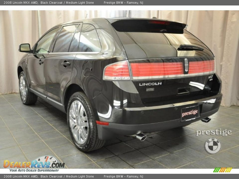 2008 Lincoln MKX AWD Black Clearcoat / Medium Light Stone Photo #4