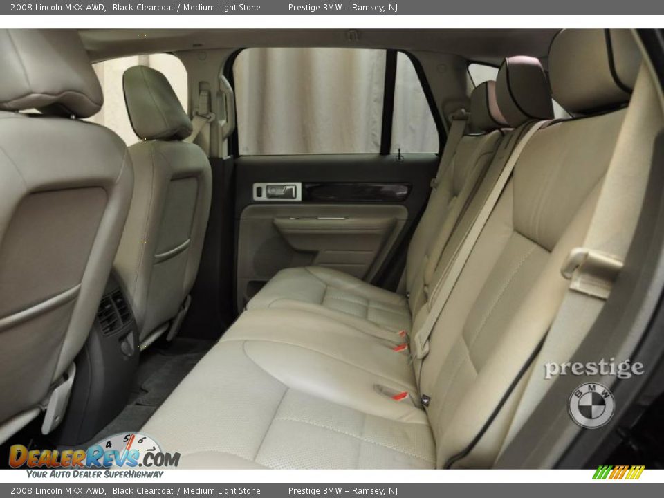 2008 Lincoln MKX AWD Black Clearcoat / Medium Light Stone Photo #9