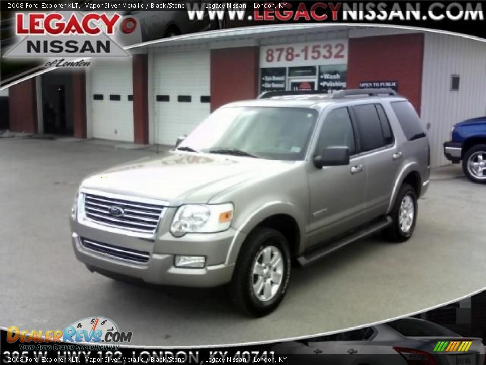 2008 Ford Explorer XLT Vapor Silver Metallic / Black/Stone Photo #1