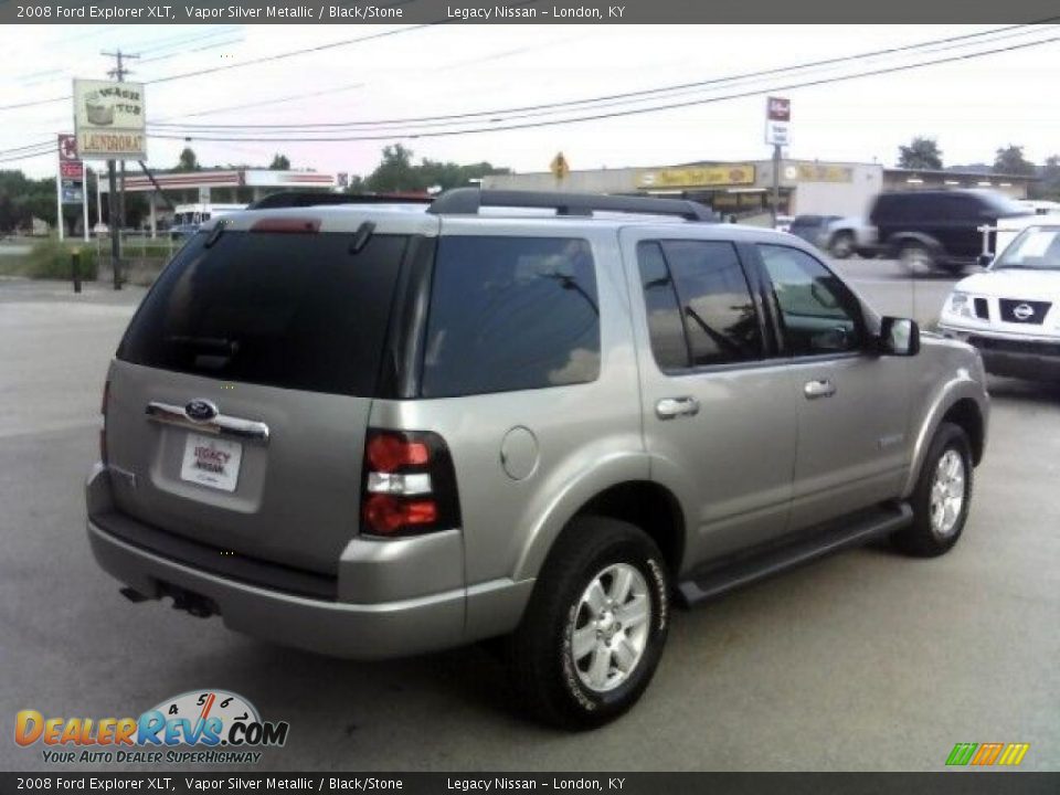 2008 Ford Explorer XLT Vapor Silver Metallic / Black/Stone Photo #5