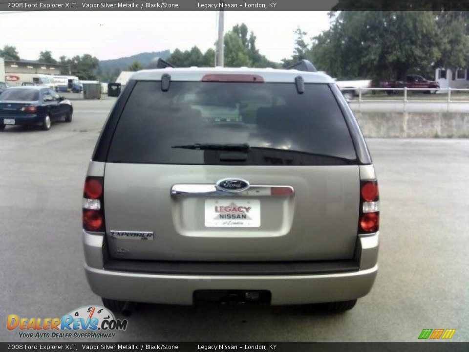 2008 Ford Explorer XLT Vapor Silver Metallic / Black/Stone Photo #6