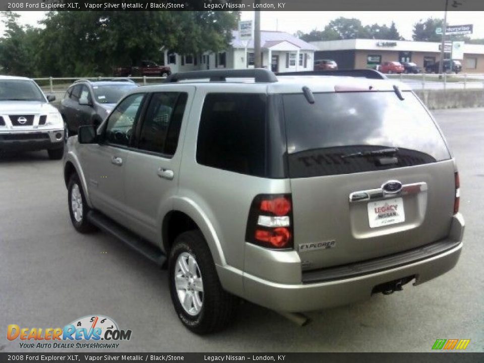2008 Ford Explorer XLT Vapor Silver Metallic / Black/Stone Photo #8