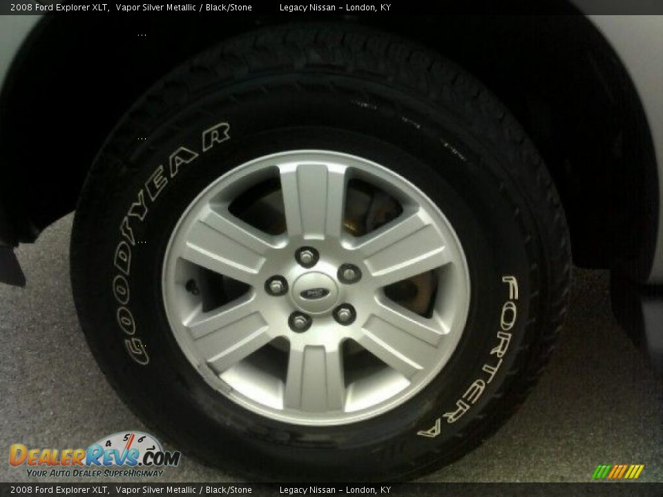 2008 Ford Explorer XLT Vapor Silver Metallic / Black/Stone Photo #10