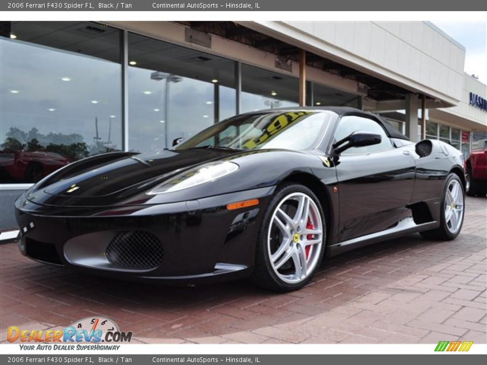 2006 Ferrari F430 Spider F1 Black / Tan Photo #3