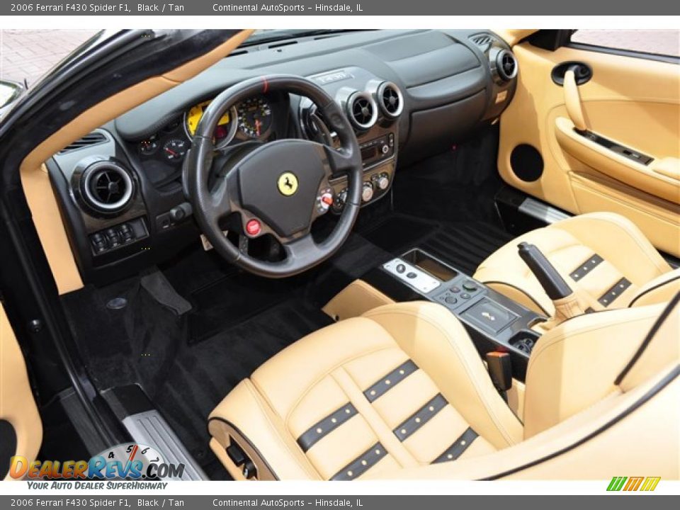 2006 Ferrari F430 Spider F1 Black / Tan Photo #30