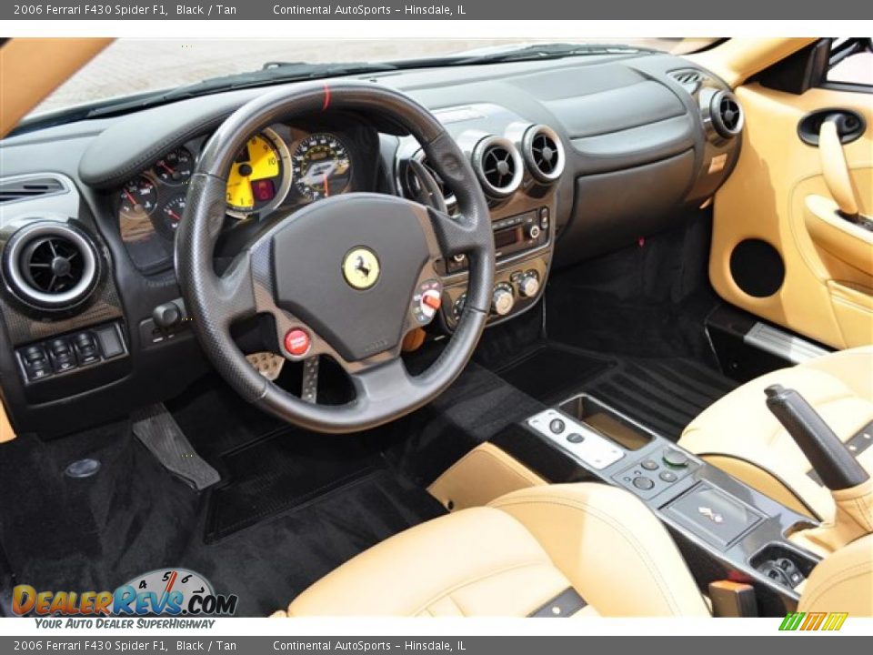 2006 Ferrari F430 Spider F1 Black / Tan Photo #34