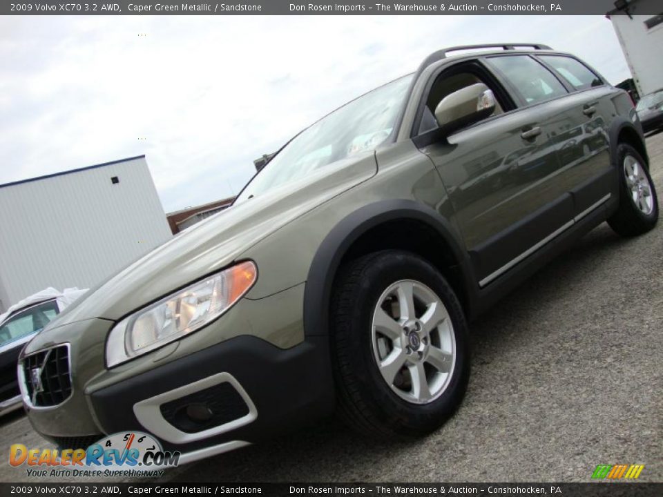 2009 Volvo XC70 3.2 AWD Caper Green Metallic / Sandstone Photo #1