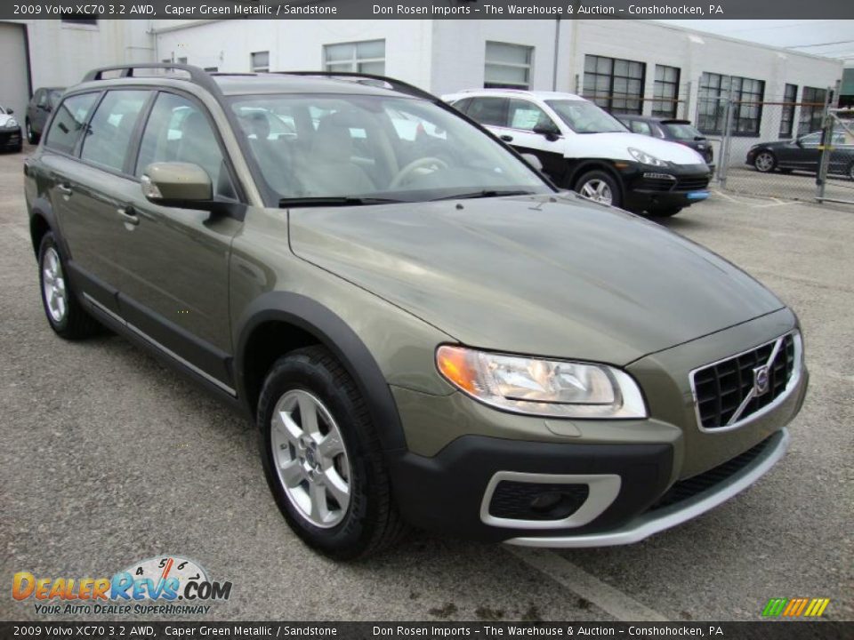 2009 Volvo XC70 3.2 AWD Caper Green Metallic / Sandstone Photo #4
