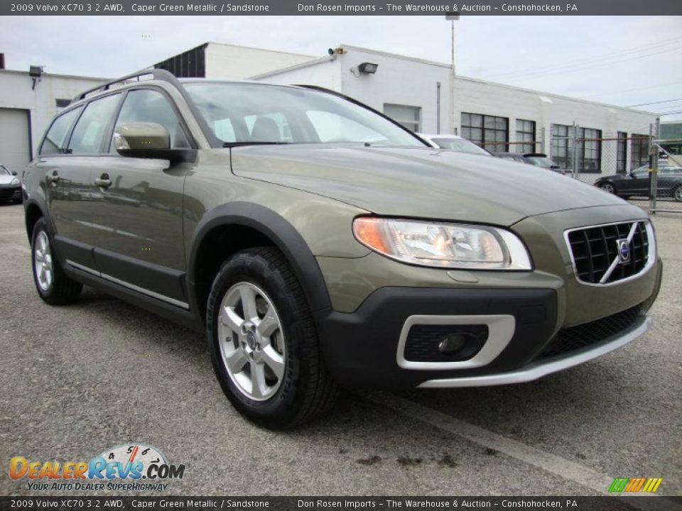 2009 Volvo XC70 3.2 AWD Caper Green Metallic / Sandstone Photo 5